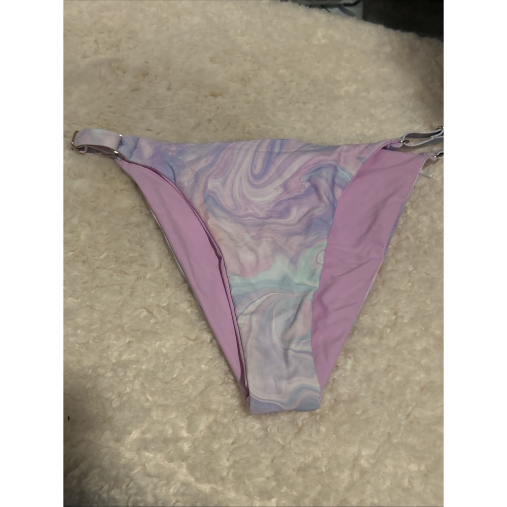 Maxswim XS Marbled Swim Bottoms Purple Blue